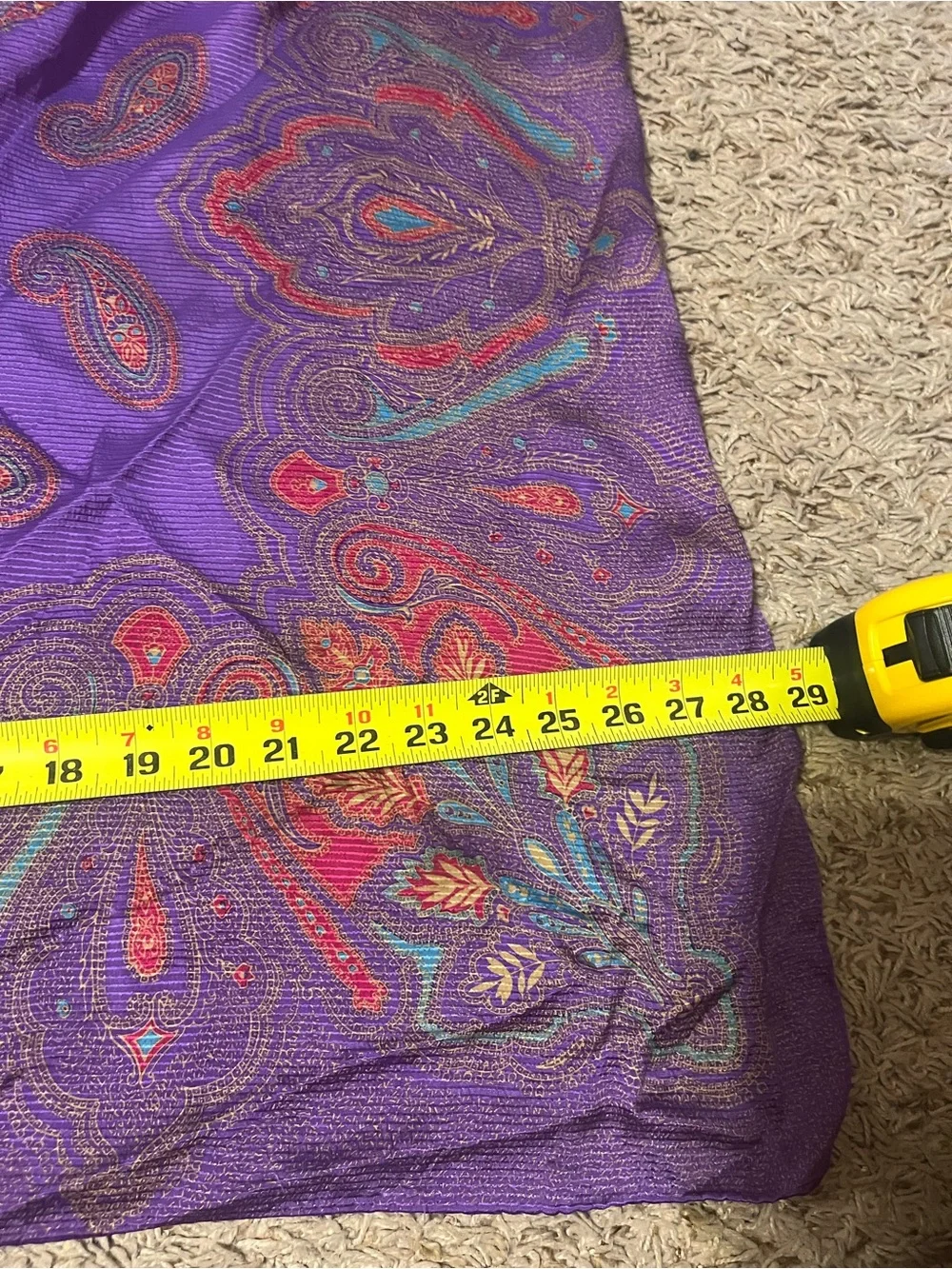 Purple Paisley Triangle Scarf - Women Accessories